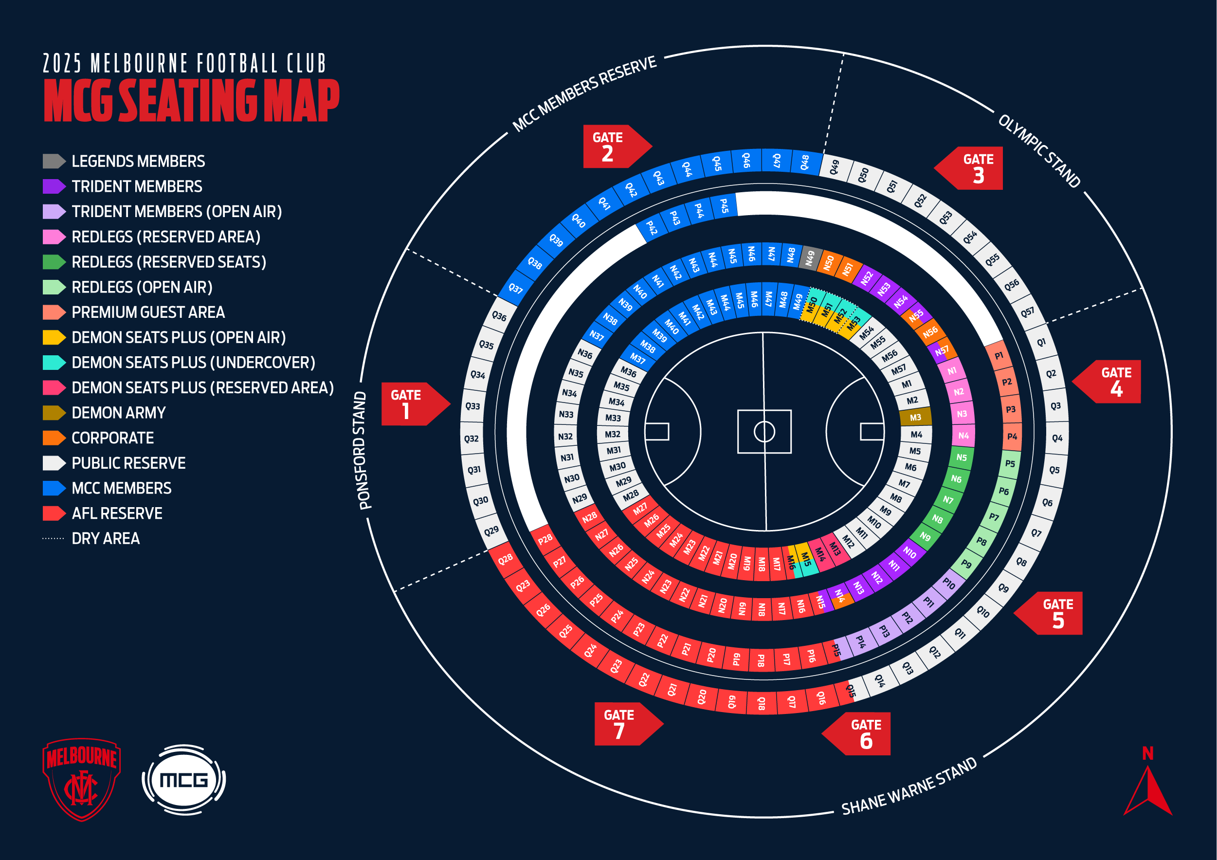 MEM01 25 MCG Seating Map